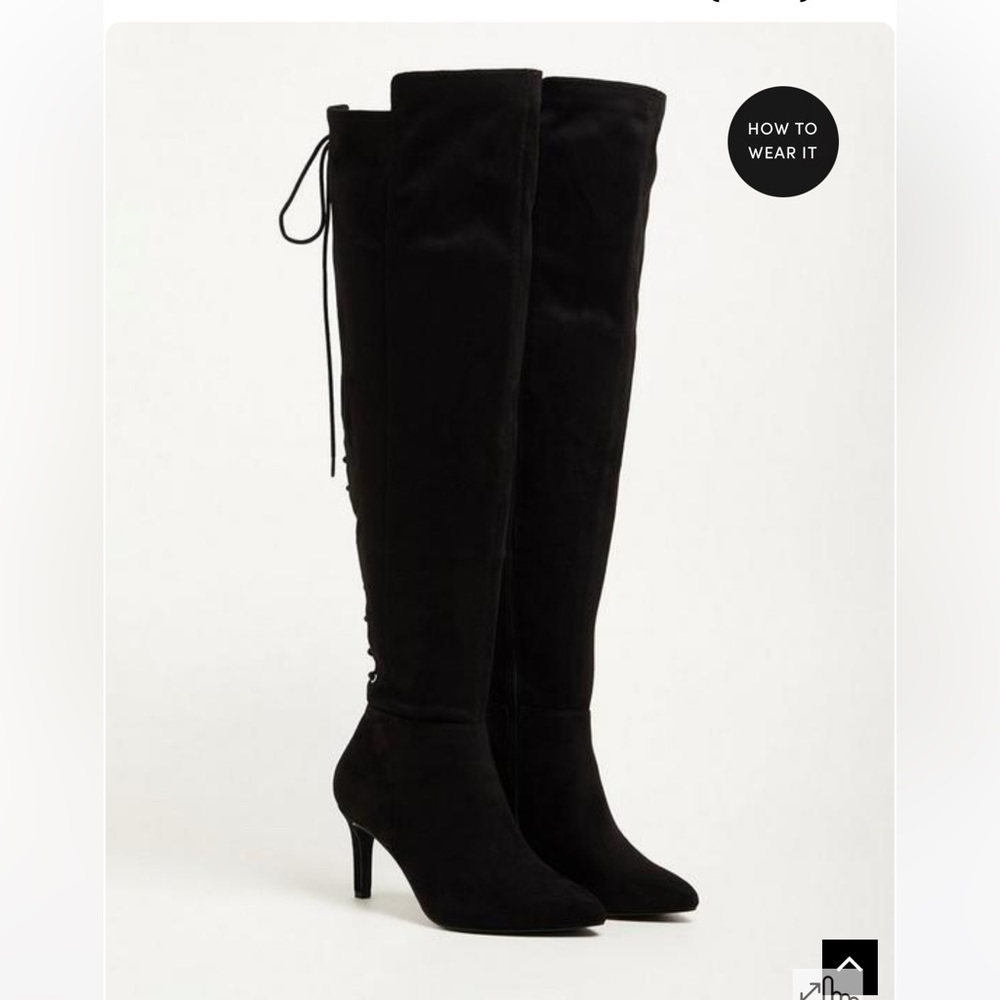 Torrid Stiletto Over The Knee Boots 8 EXTRA WIDE CALF BRAND NEW NO BOX
